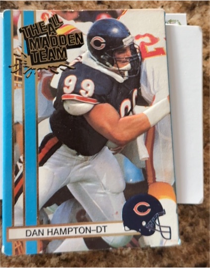 1990 Action Packed All-Madden Team #52 Dan Hampton — front