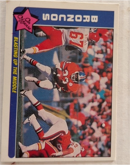 1985 Fleer Team Action #19 Blasting Up the Middle — front