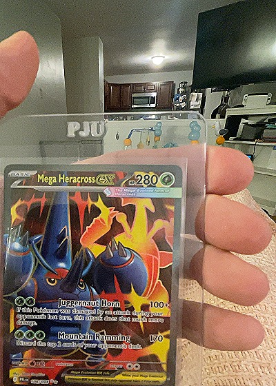 2023 Pokémon Phantasmal Flames #108 Mega Heracross EX — front