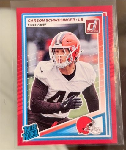 2025 Donruss #392 Carson Schwesinger — front