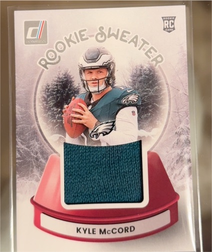 2025 Panini Donruss #SWE-KMD Kyle McCord Rookie Sweater — front