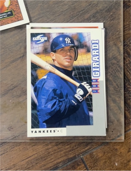 1998 Score Rookie Traded #RT60 Joe Girardi — front
