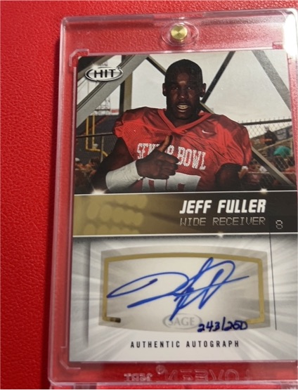 2012 SAGE HIT Autographs #A9 Jeff Fuller — front