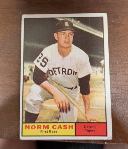 1961 Topps #95 Norm Cash — front