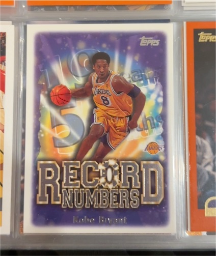 1999 Topps Record Numbers #RN7 Kobe Bryant — front