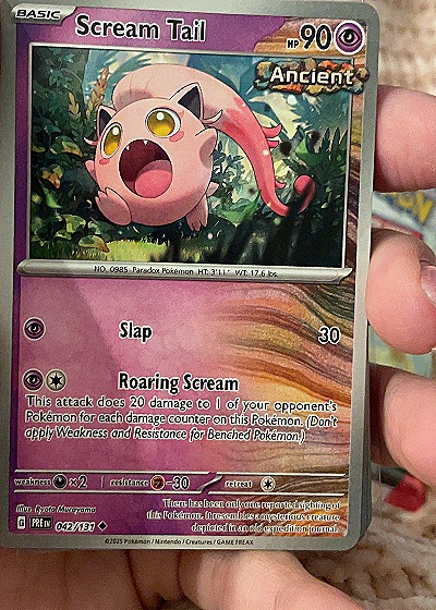 2025 Pokémon SV04: Paradox Rift #086 Scream Tail — front