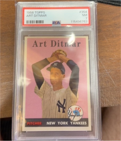 1958 Topps #354 Art Ditmar — front