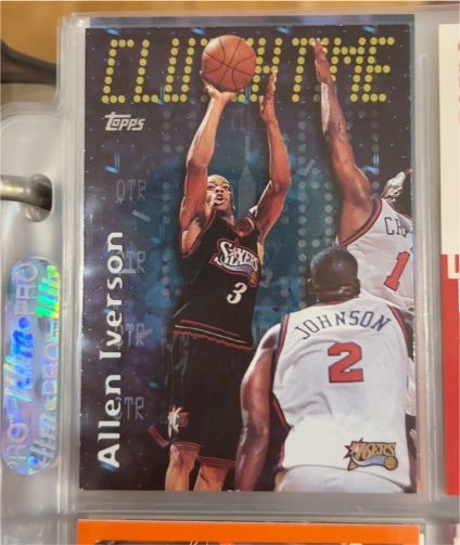 1998 Topps Clutch Time #CT19 Allen Iverson — front
