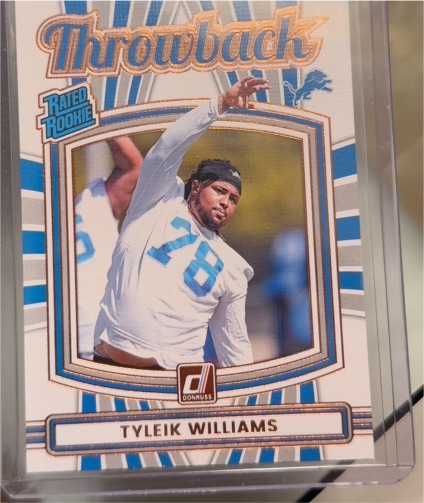 2025 Donruss #5 Tyleik Williams Throwback Rated Rookie — front