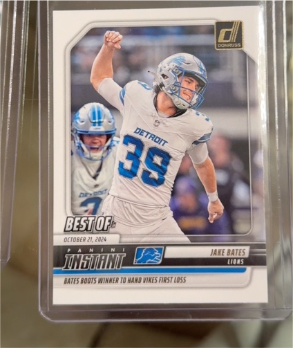 2025 Panini Donruss #INS-JBS Jake Bates Best Of Panini Instant — front