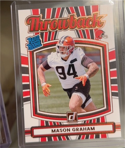 2025 Donruss #40 Mason Graham Rated Rookie Throwback — front