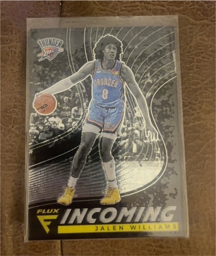 2022-23 Panini Flux #1 Jalen Williams Incoming — front