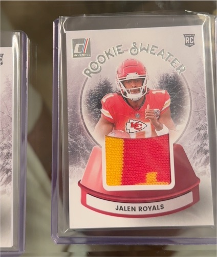 2025 Donruss #SWE-JRS Jalen Royals Rookie Sweater — front