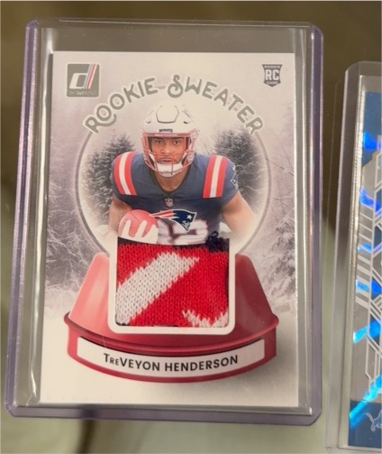 2025 Donruss Rookie Sweater #SWE-THN TreVeyon Henderson — front