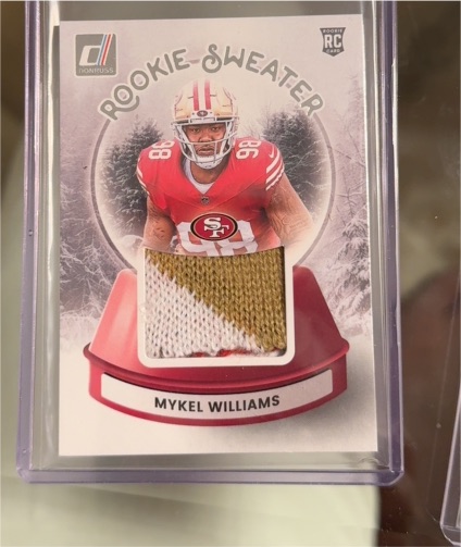 2025 Donruss #SWE-MWS Mykel Williams Rookie Sweater — front