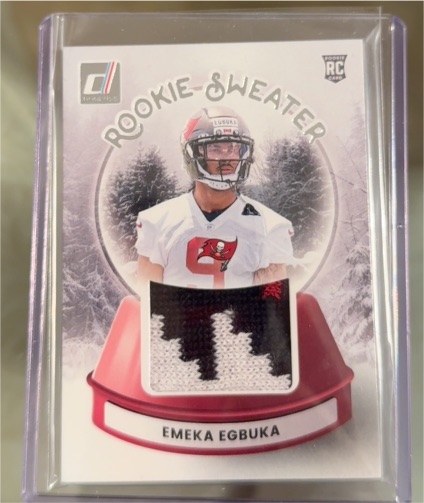 2025 Donruss Rookie Sweater #SWE-EEA Emeka Egbuka — front