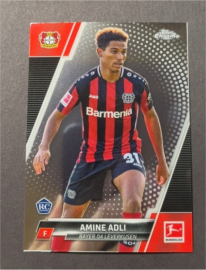 2021-22 Topps Chrome Bundesliga #70 Amine Adli Bayer 04 Leverkusen Rookie — front