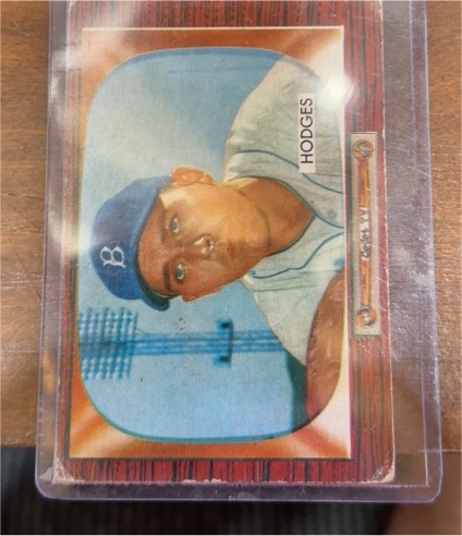 1955 Bowman #158 Gil Hodges — front