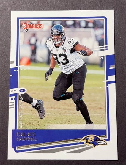 2020 Donruss #129 Calais Campbell — front