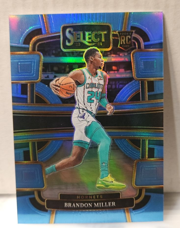 2023-24 Panini Select #80 Brandon Miller Rookie Charlotte Hornets — front