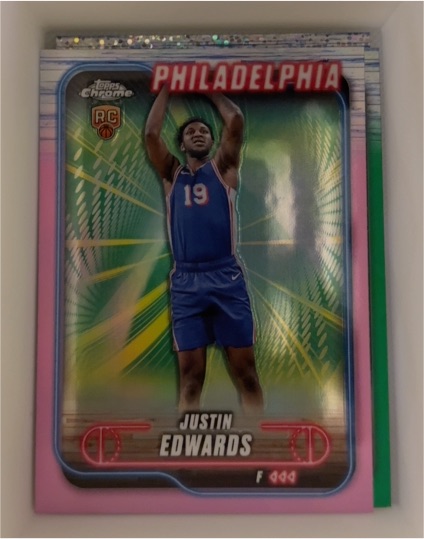 2024-25 Topps Chrome #161 Justin Edwards — front