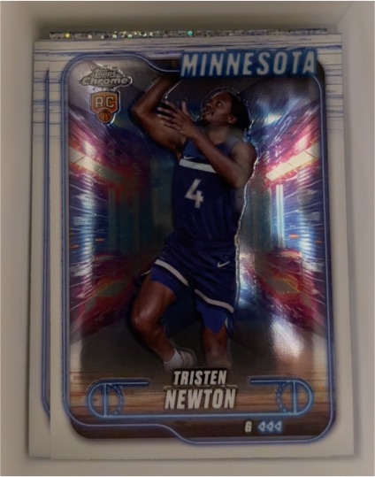 2024-25 Topps Chrome #108 Tristen Newton — front