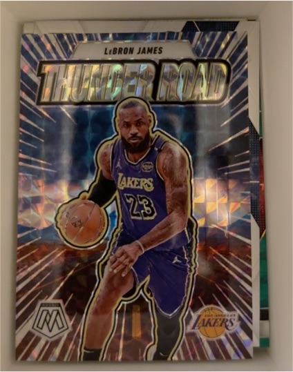 2024-25 Panini Mosaic #3 LeBron James Thunder Road — front