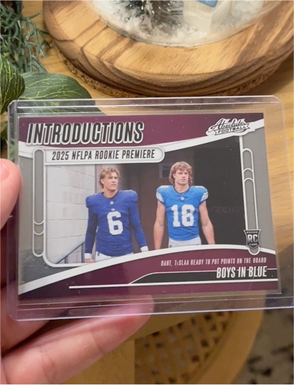 2025 Panini Absolute Introductions #I-JDT Jaxson Dart & Isaac TeSlaa — front