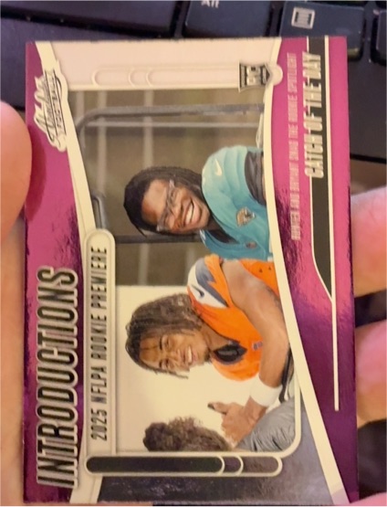 2025 Panini Absolute Introductions #I-THR Travis Hunter/Pat Bryant — front