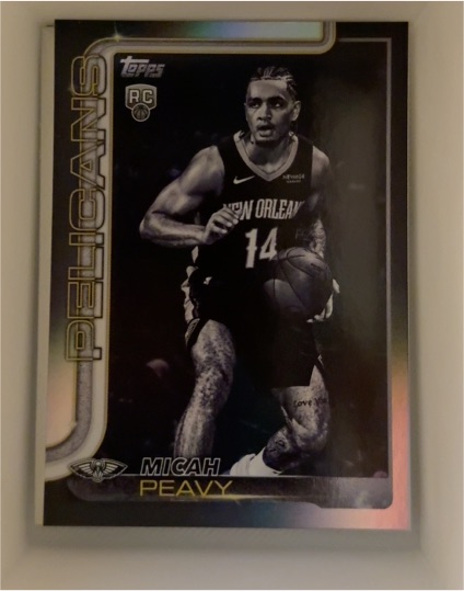 2025-26 Topps #241 Micah Peavy RC — front
