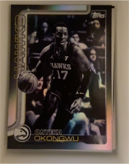 2025-26 Topps Blackout #66 Onyeka Okongwu — front