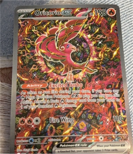 Pokémon TCG Phantasmal Flames Oricorio EX #024 Black Star Promo — front
