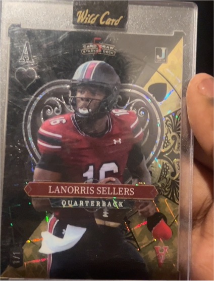 2023 Wild Card 5 Card Draw #A Lanorris Sellers — front