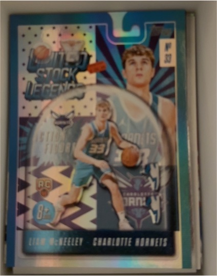 2025-26 Topps Basketball #LST-29 Liam McNeeley Limited Stock Legends RC — front