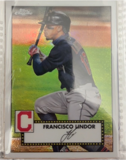 2021 Topps #T52-10 Francisco Lindor 1952 Topps Redux — front