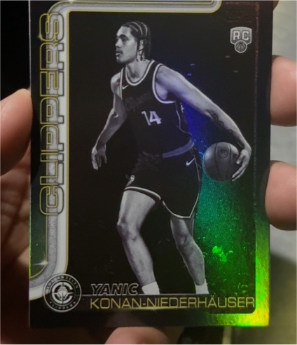 2025-26 Topps Blackout #230 Yanic Konan-Niederhauser — front