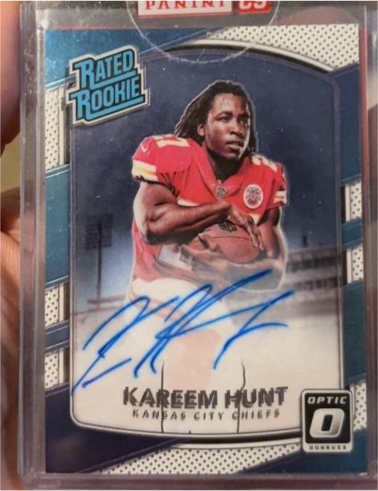 2017 Donruss Optic #182 Kareem Hunt — front