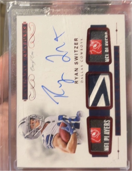 2017 Panini National Treasures Ryan Switzer NFL Players Patch Auto — front