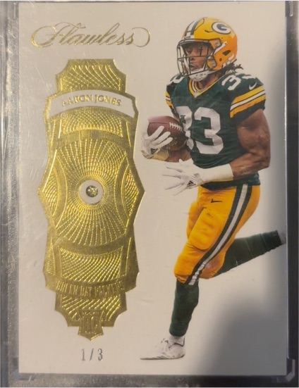 2017 Panini Flawless #1 Aaron Jones — front