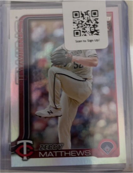 2025 Topps Chrome #277 Zebby Matthews — front