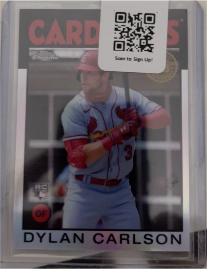 2021 Topps Chrome Update #USC54 Dylan Carlson — front