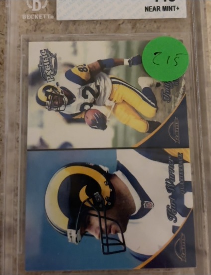 1999 Pacific #343 Kurt Warner Tony Horne Rookie Card — front