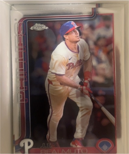 2025 Topps Chrome #2 J.T. Realmuto — front