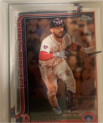 2025 Topps Chrome #10 Connor Wong Boston Red Sox — front