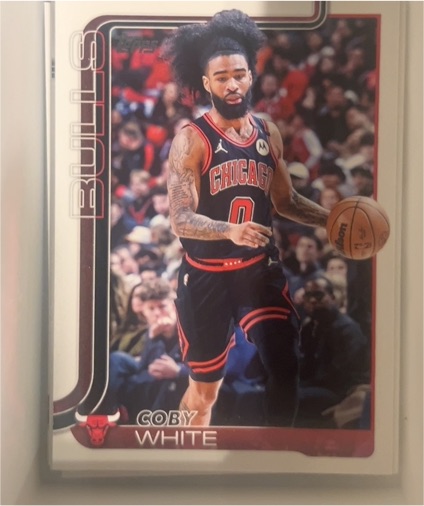 2025-26 Topps #34 Coby White — front