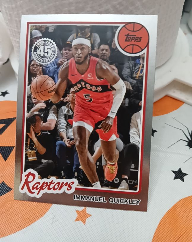 2025-26 Topps #80BK-8 Immanuel Quickley 1980-81 45th Anniversary — front