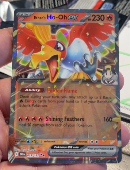 2025 Pokémon Scarlet & Violet Destined Rivals #039 Ethan's Ho-Oh ex — front