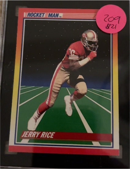 1990 Score Rocket Man #556 Jerry Rice — front