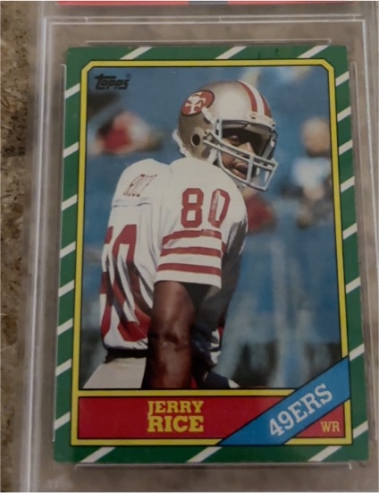 1986 Topps #161 Jerry Rice — front