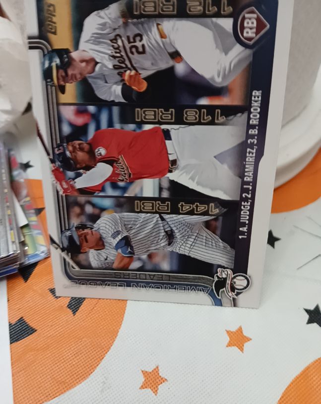 2025 Topps Series 1 #29 Aaron Judge / Jose Ramirez / Brent Rooker — front